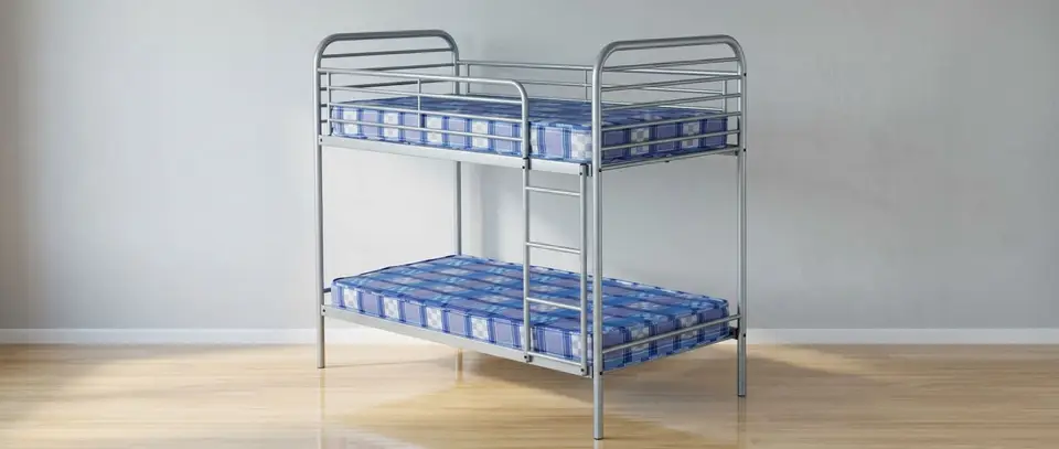 Metal Bunk Bed with Mattresses — Smart Furniture