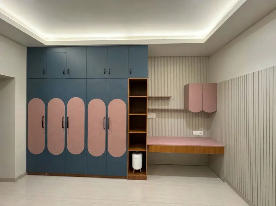Designer Wardrobe with Study — Smart Furniture