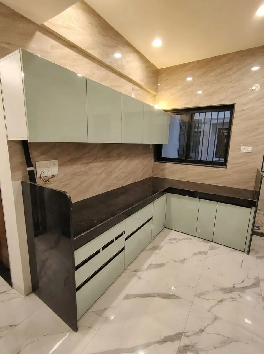 Sage L-Shape Kitchen — Smart Furniture