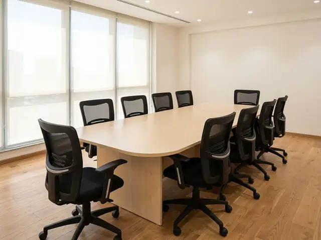 Oval meeting table
