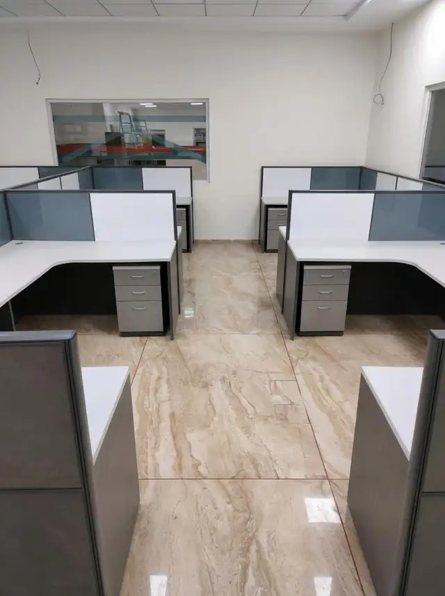 Modular Cubicle Cluster — Smart Furniture