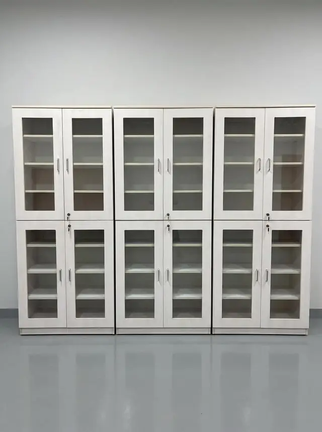 Glass-Door Office Cabinet — Smart Furniture