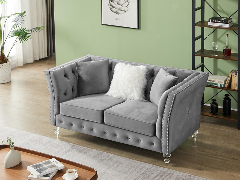 Deep Tufted Button Luxury Sofa for Lounge