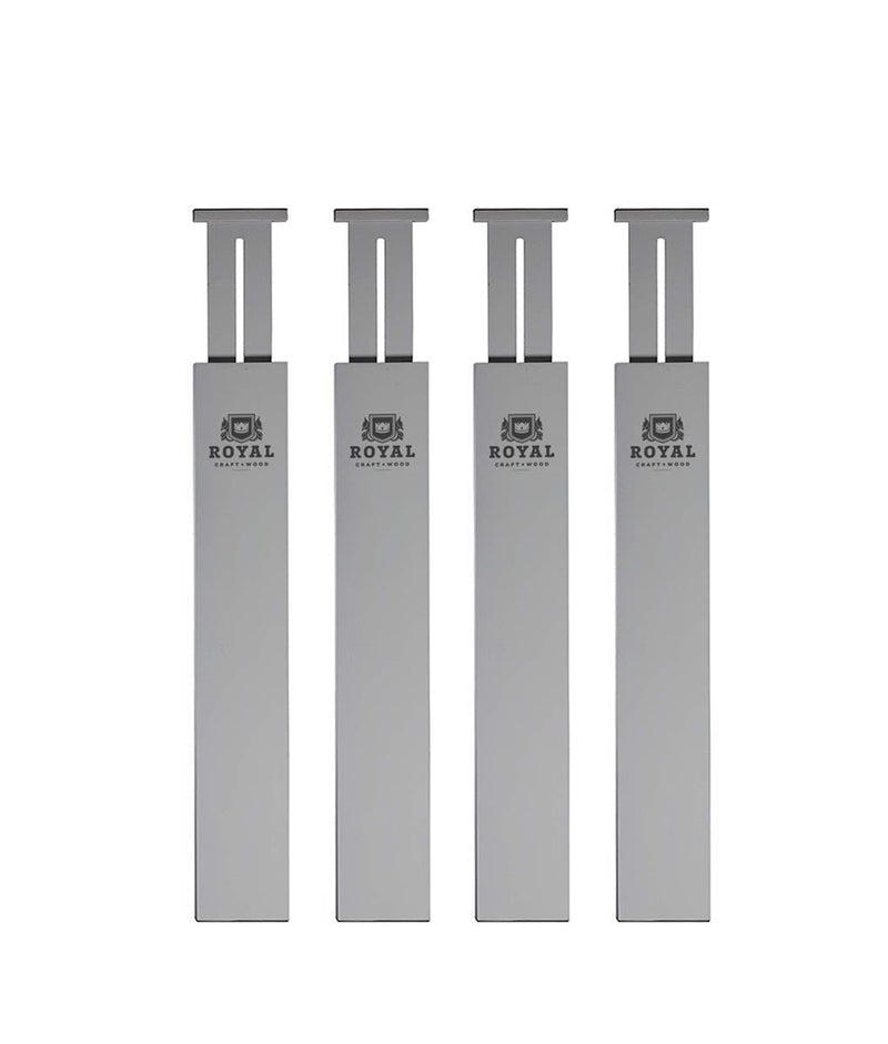 Small Adjustable Drawer Dividers Set of 4 Gray-1