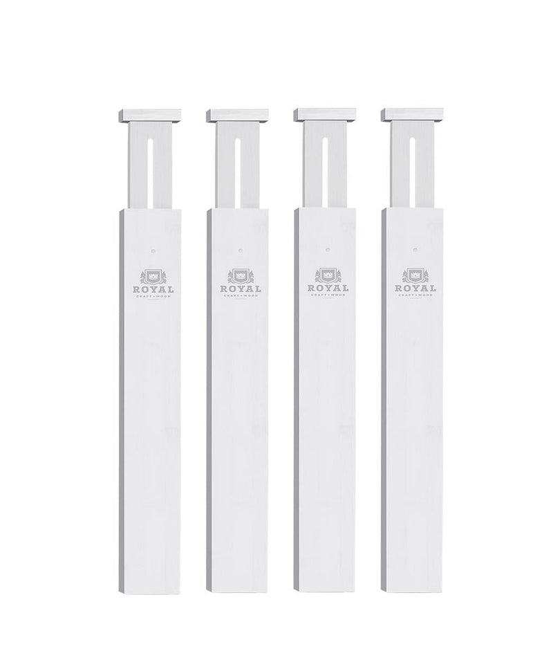 Kitchen Drawer Adjustable Dividers Set of 4 White Color-1