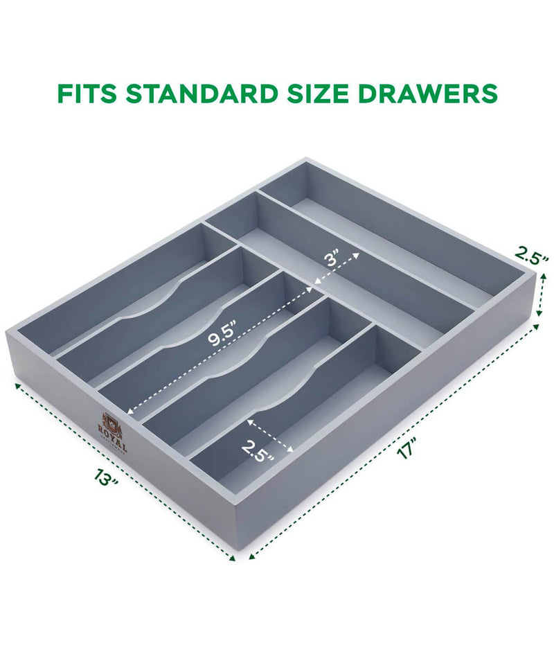 Gray Silverware Tray-2