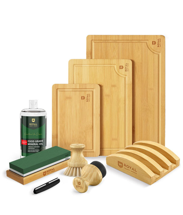 Kitchen Cooking & Care Bundle Set of 6 With Cutting Boards-0