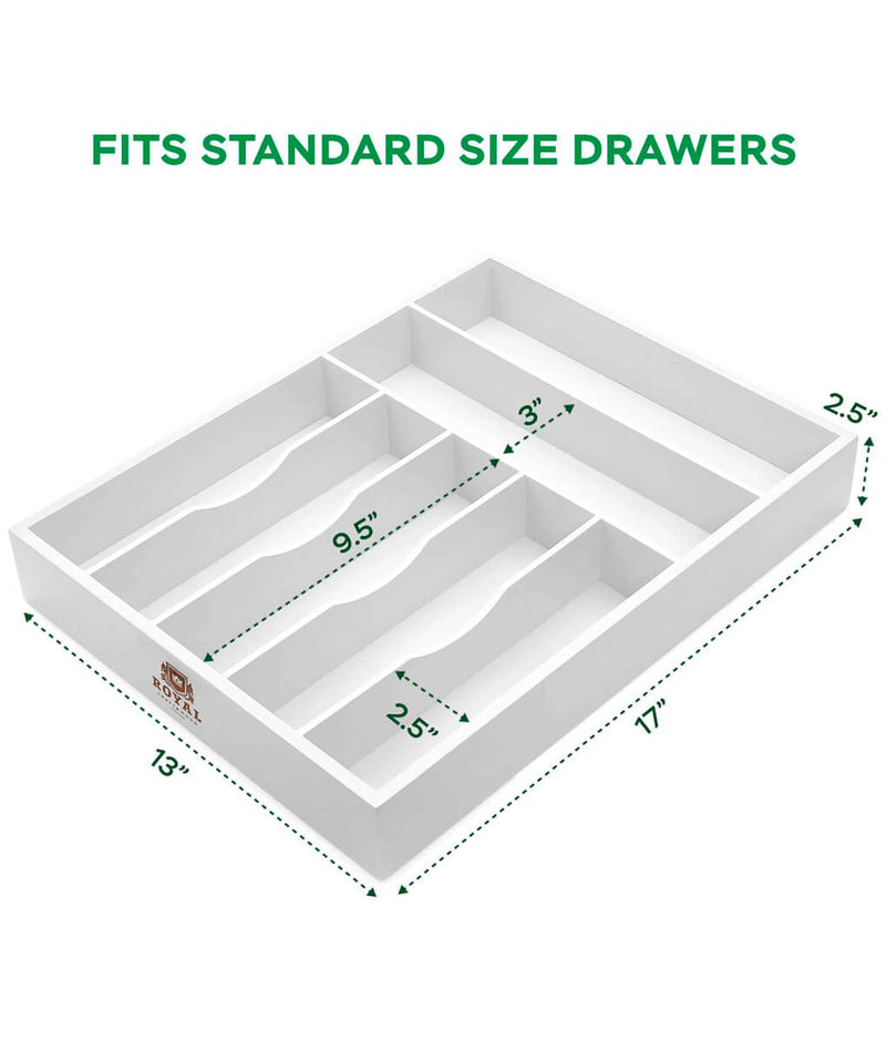 White Silverware Tray-3