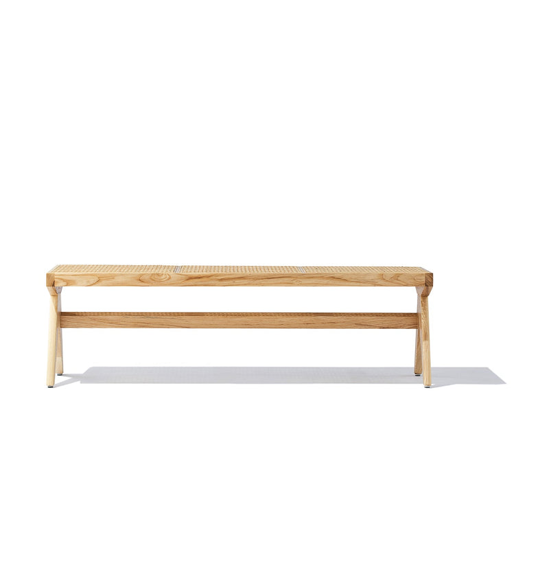 Célia Bench - Ash & Natural Rattan-2