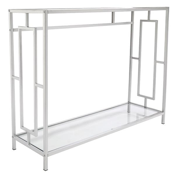 Toughened Glass Panel Console Table