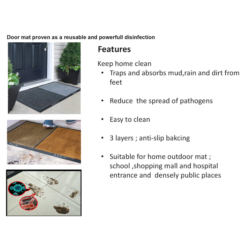 2 in 1 Disinfecting Sanitizing Floor Entrance Mat