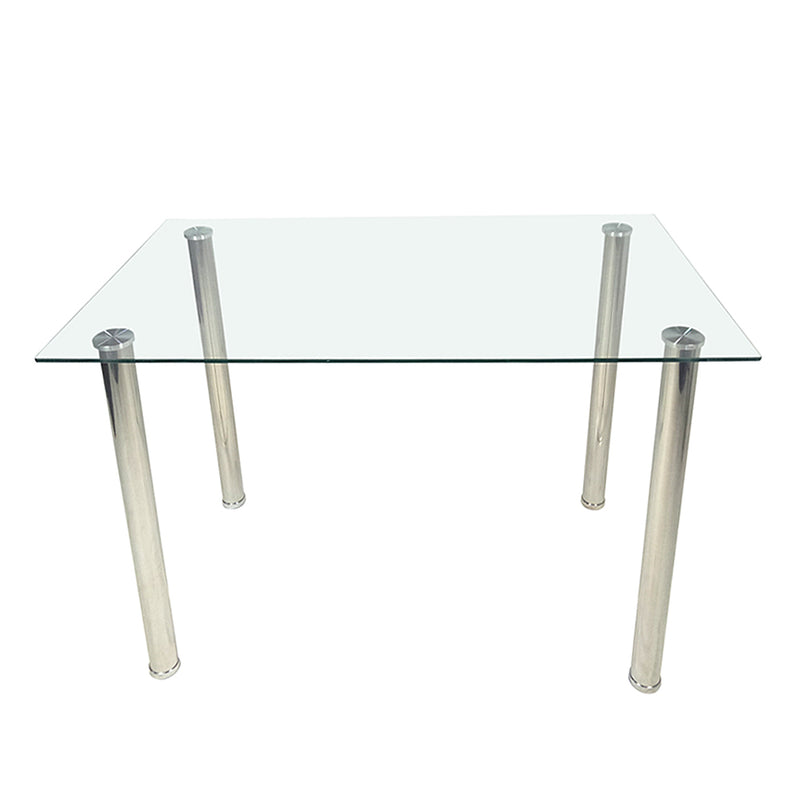 110CM Clear Color Dining Table Set (This product will be split into two packages)