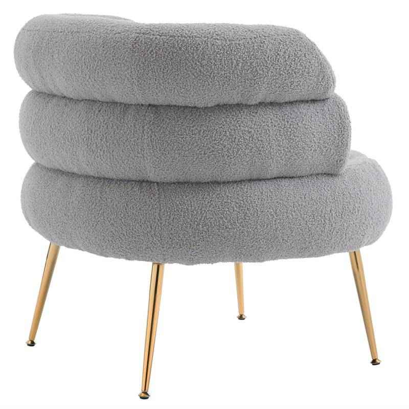 Teddy Fleece Indoor Armchair With Pedals Dark Gary