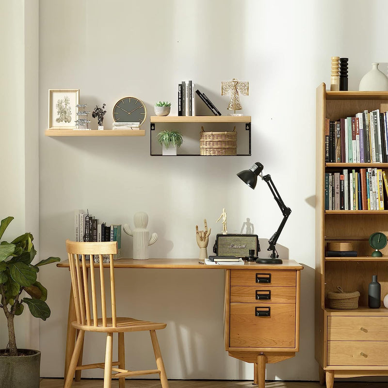 Floating Shelves Wall Mounted, Rustic Wood Bathroom Wall Shelves