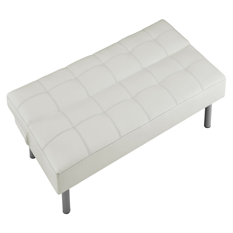 Three-person foldable sofa bed, PU leather