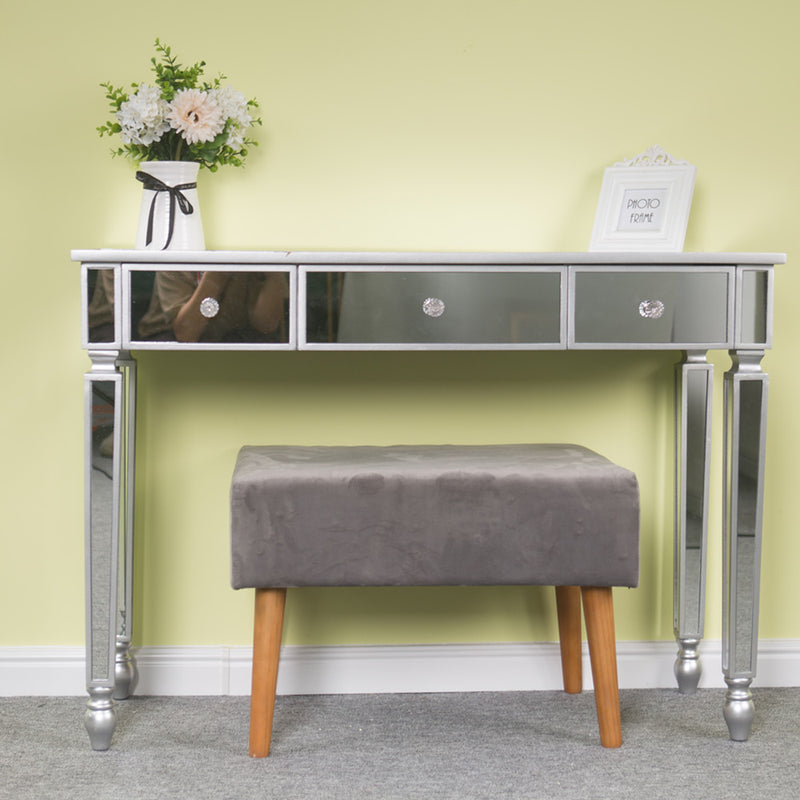 Three Drawers Mirror Table Dressing Table Console Table