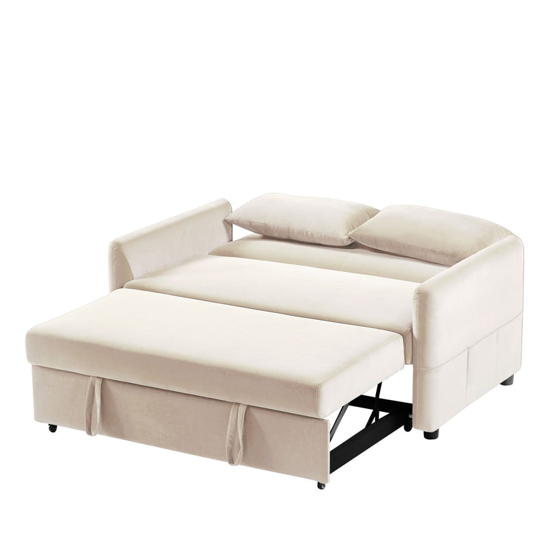 Double seat sofa bed sofa with pull-out bed