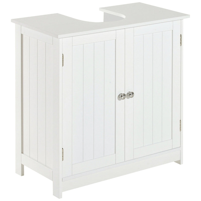 Bathroom Cabinet with 2 Doors and Shelf Bathroom Vanity white-AS