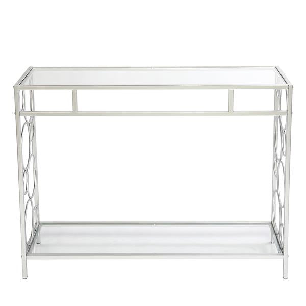 Toughened Glass Panel Console Table---Circle Shape