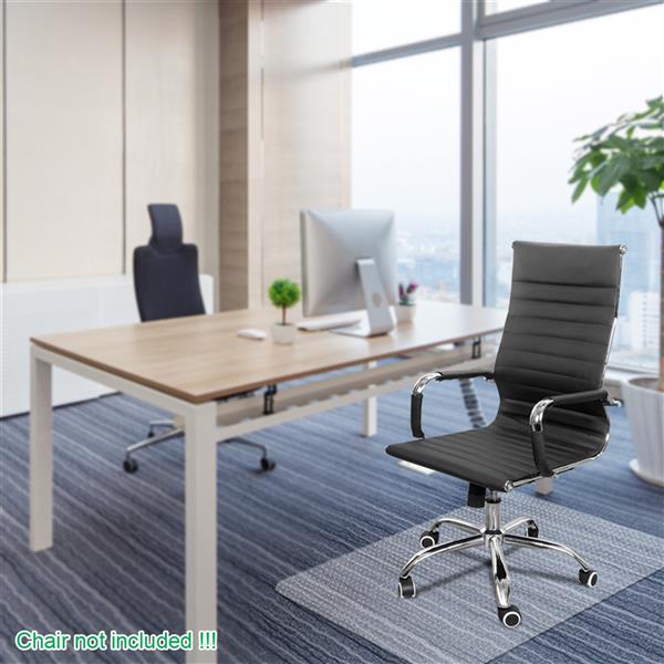 PVC Rectangle Floor Protection Mat Chair Mat with Nail Transparent