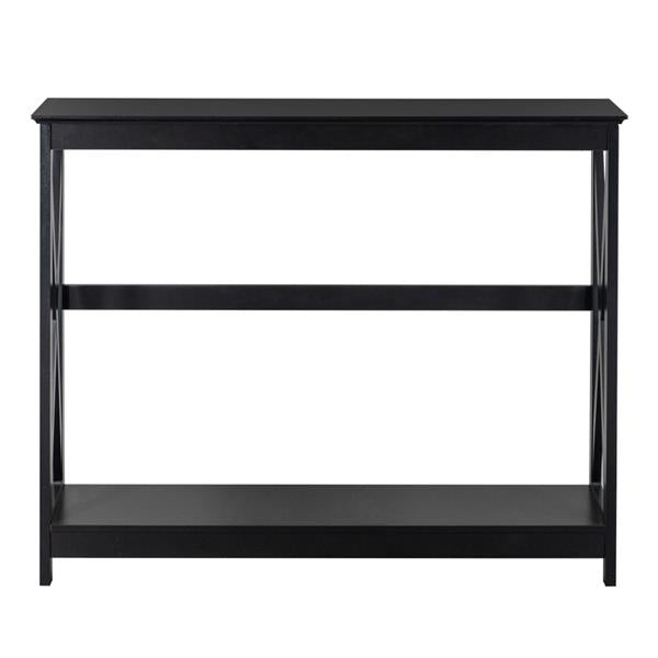 Side Cross Porch Table Black