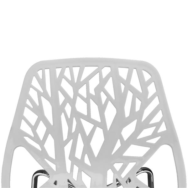 4pcs Bird's Nest Style Lounge Chair White