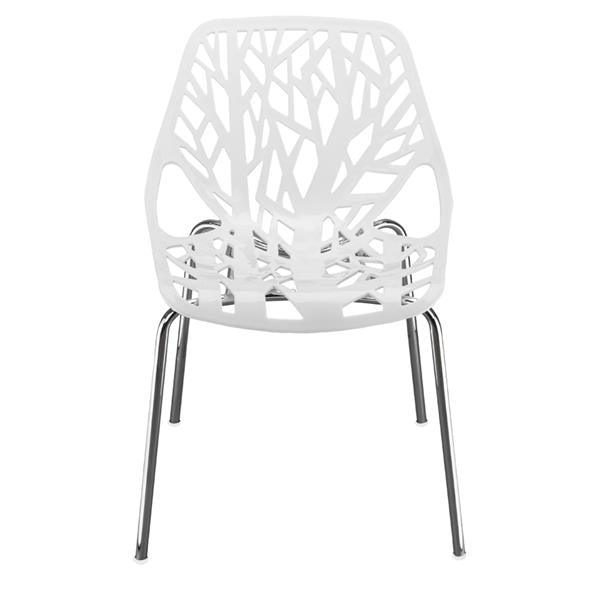 4pcs Bird's Nest Style Lounge Chair White