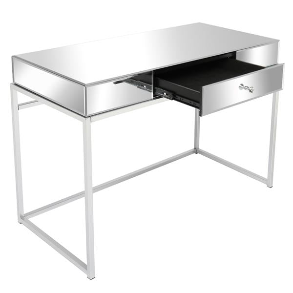 One Drawer Modern Mirrored Glass